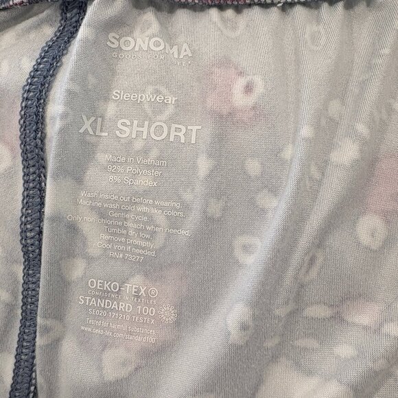 Sonoma Sleepwear Pajama Pants 4 PC Lounge PJ Bottoms Prints Size XL Short - Picture 10 of 16